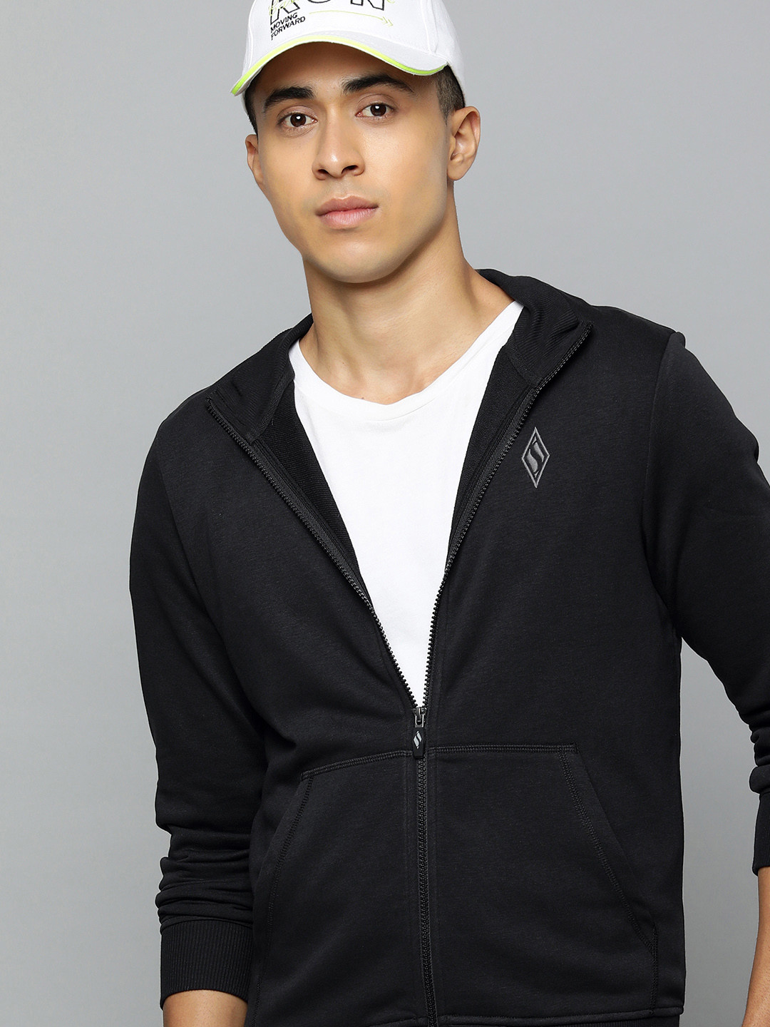 Skechers Men Black Sporty Jacket