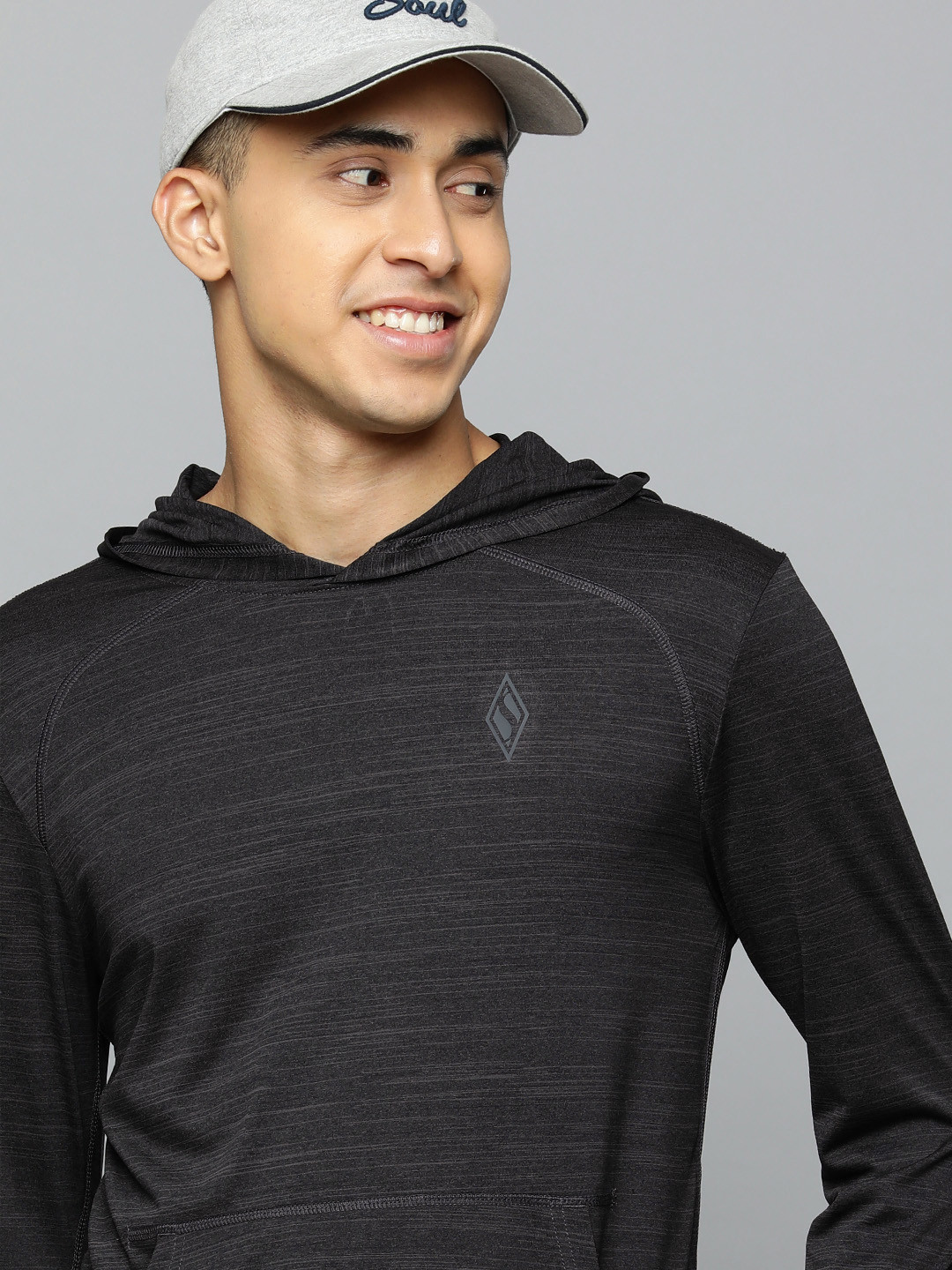 Skechers Men Black Sporty Jacket