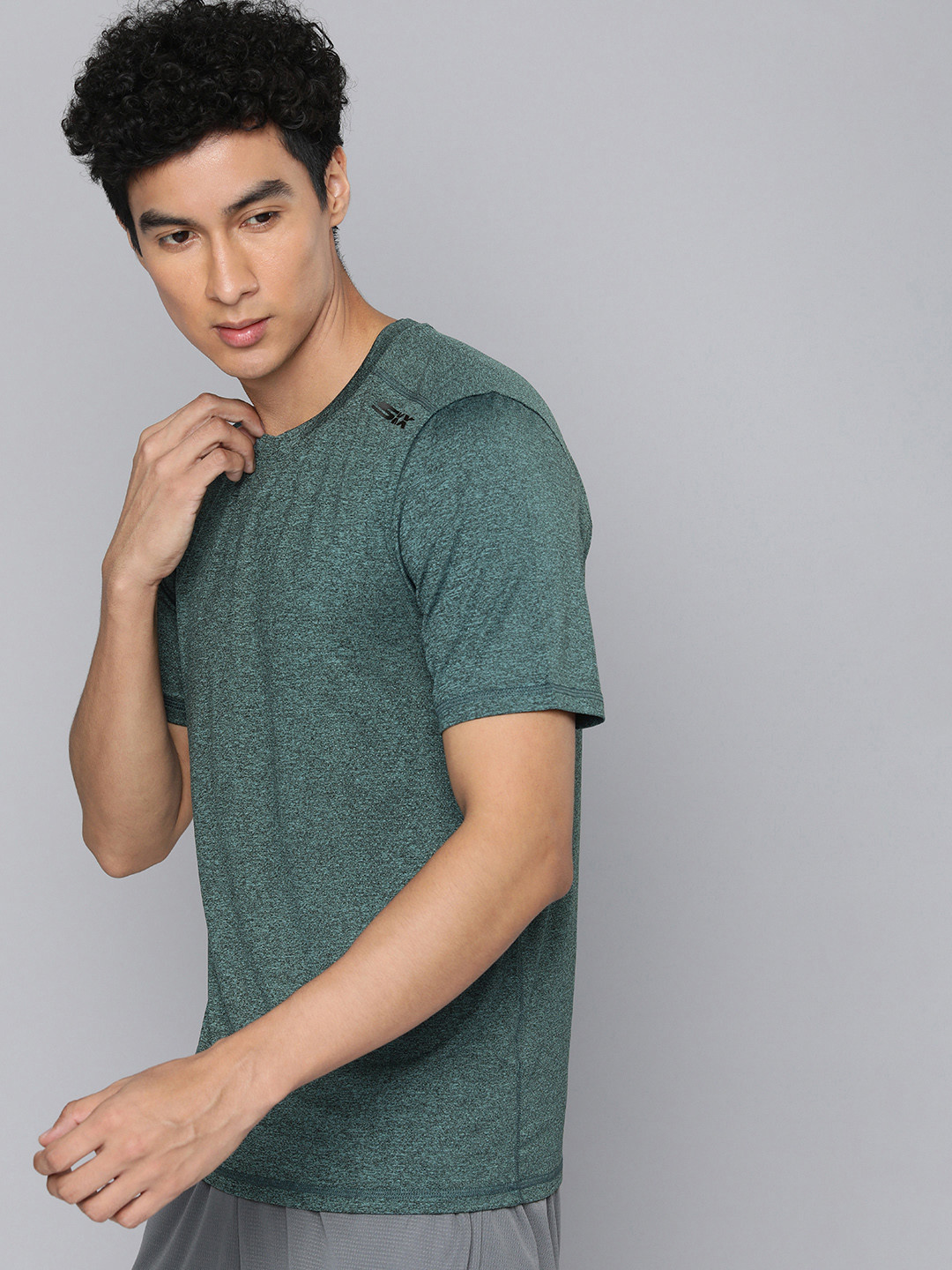 Skechers Self Design SKECH-AIR Round-Neck Sports T-shirt