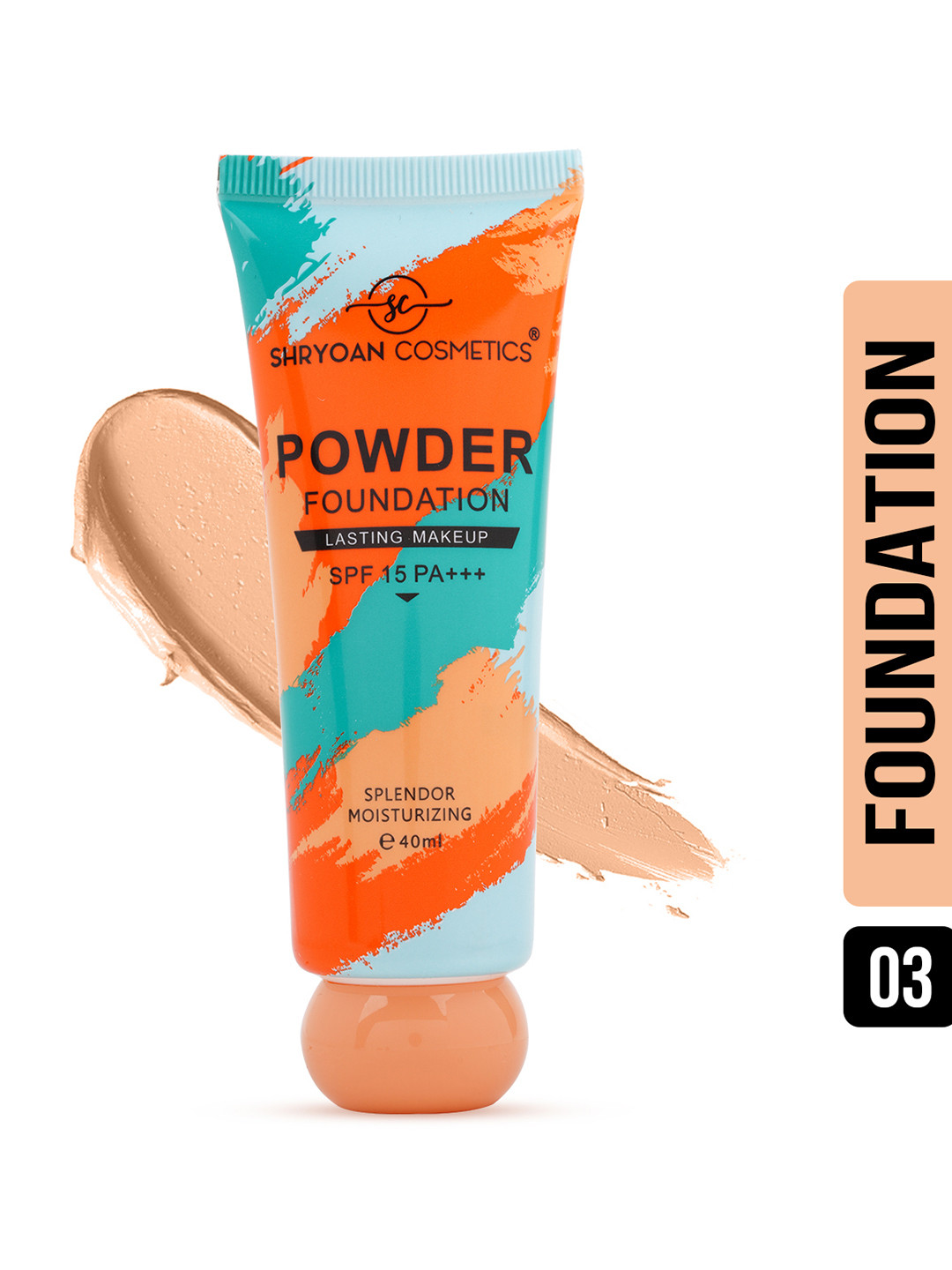 SHRYOAN Full Coverage SPF 15 PA+++ Powder Foundation 40ml - Shade 03