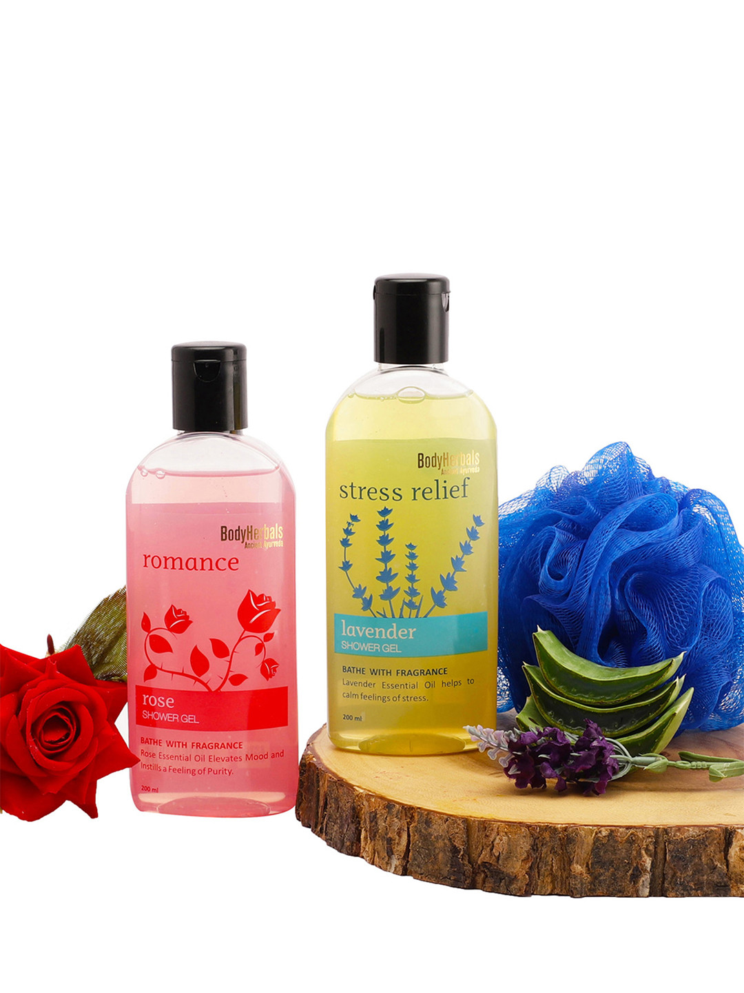 BodyHerbals Set Of 2 Pink & Lavender Body Wash