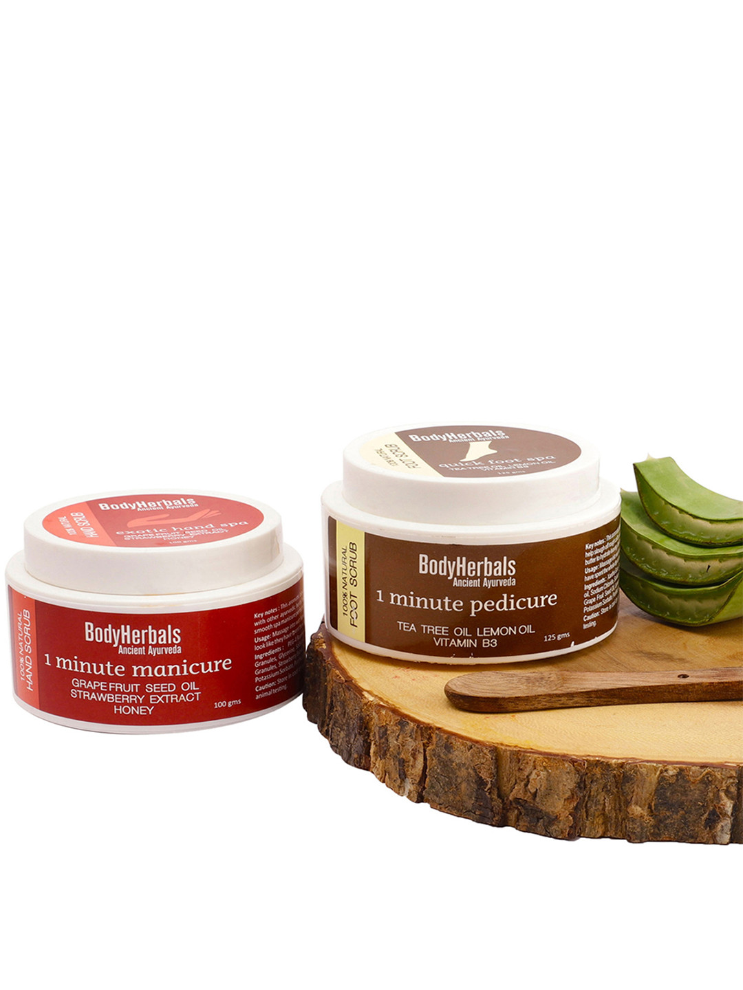 BodyHerbals Tea Tree Oil Foot Scrub With Grape Fruit Hand Scrub