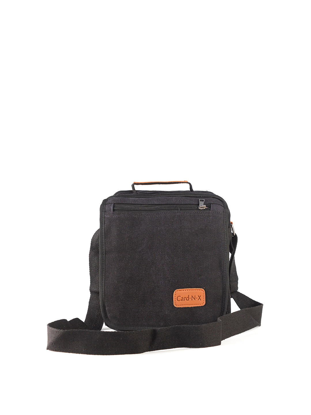 Goatter Unisex Black & Tan Messenger Bag