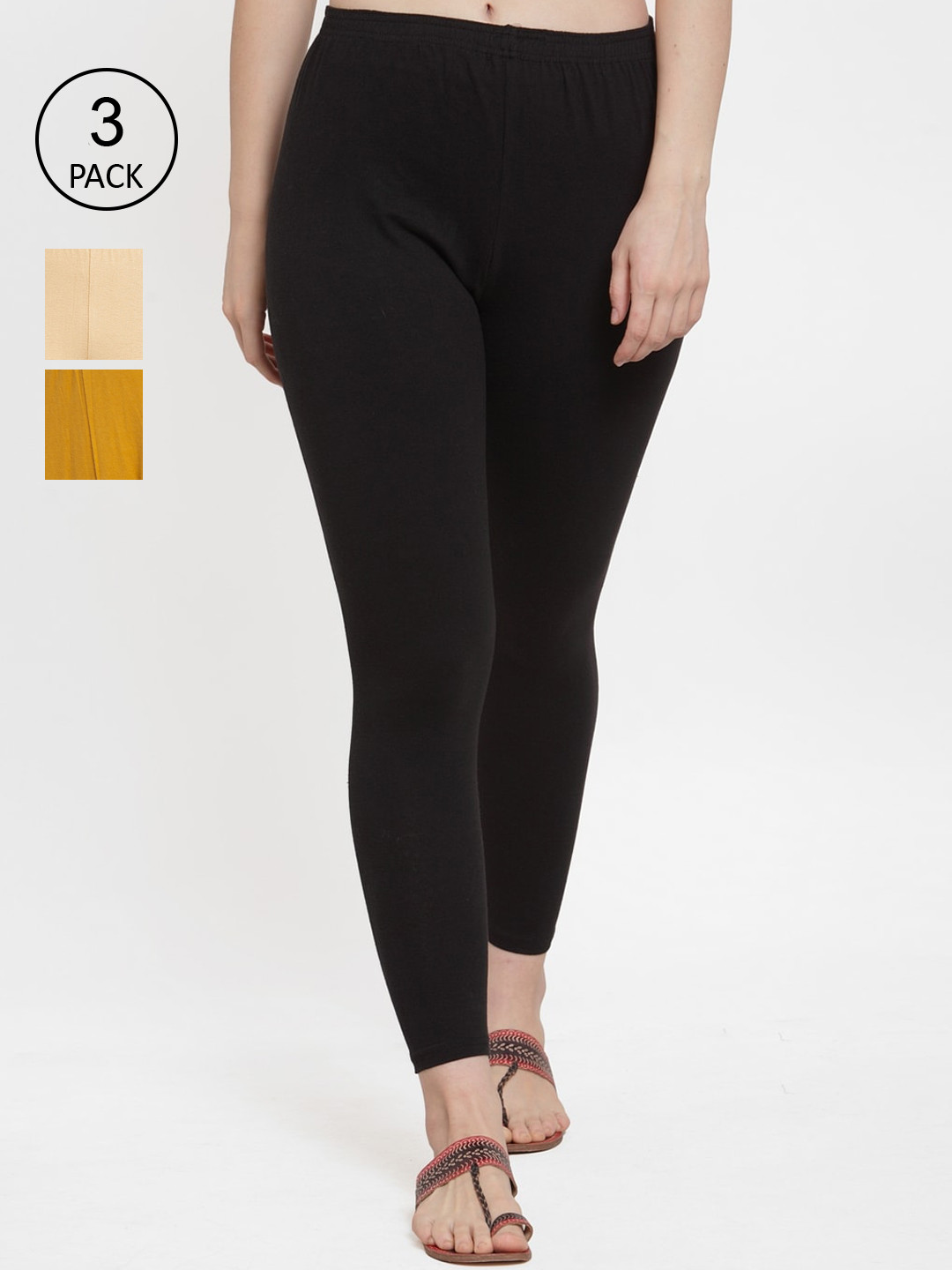 GRACIT Women Black Leggings