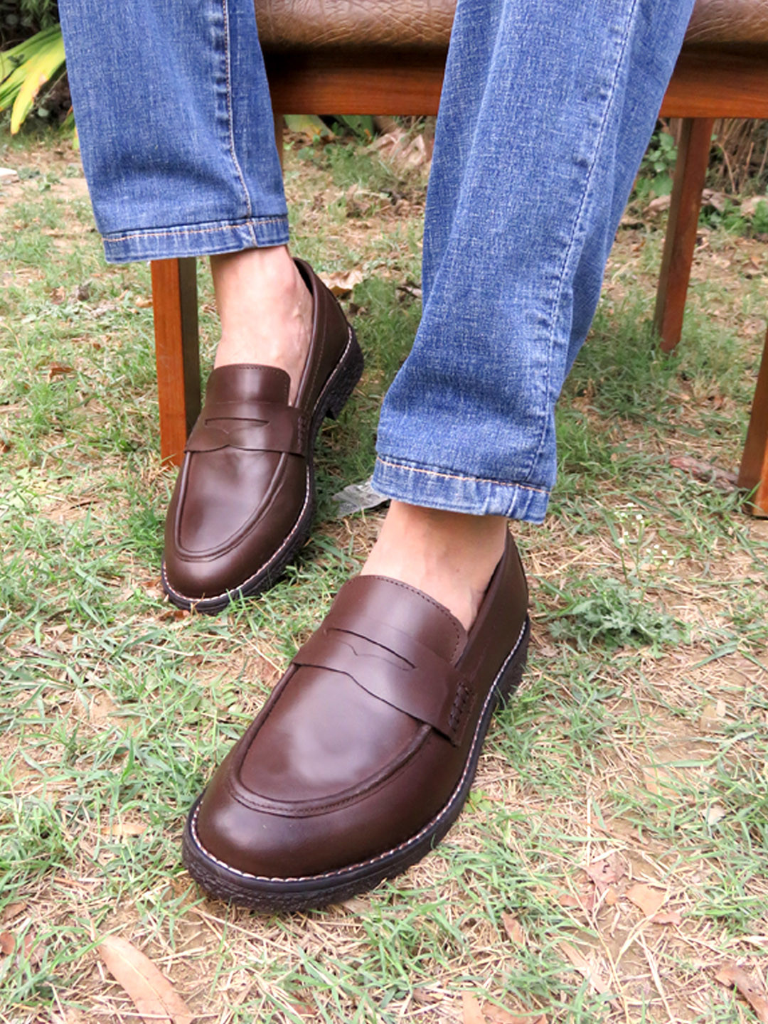 Jeans Mens Moccasins Jeans Mens Brown Moccasins Buy CARLO ROMANO - Main Image