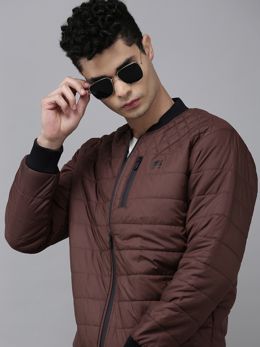 Pepe Jeans Men Burgundy Bomber Jacket