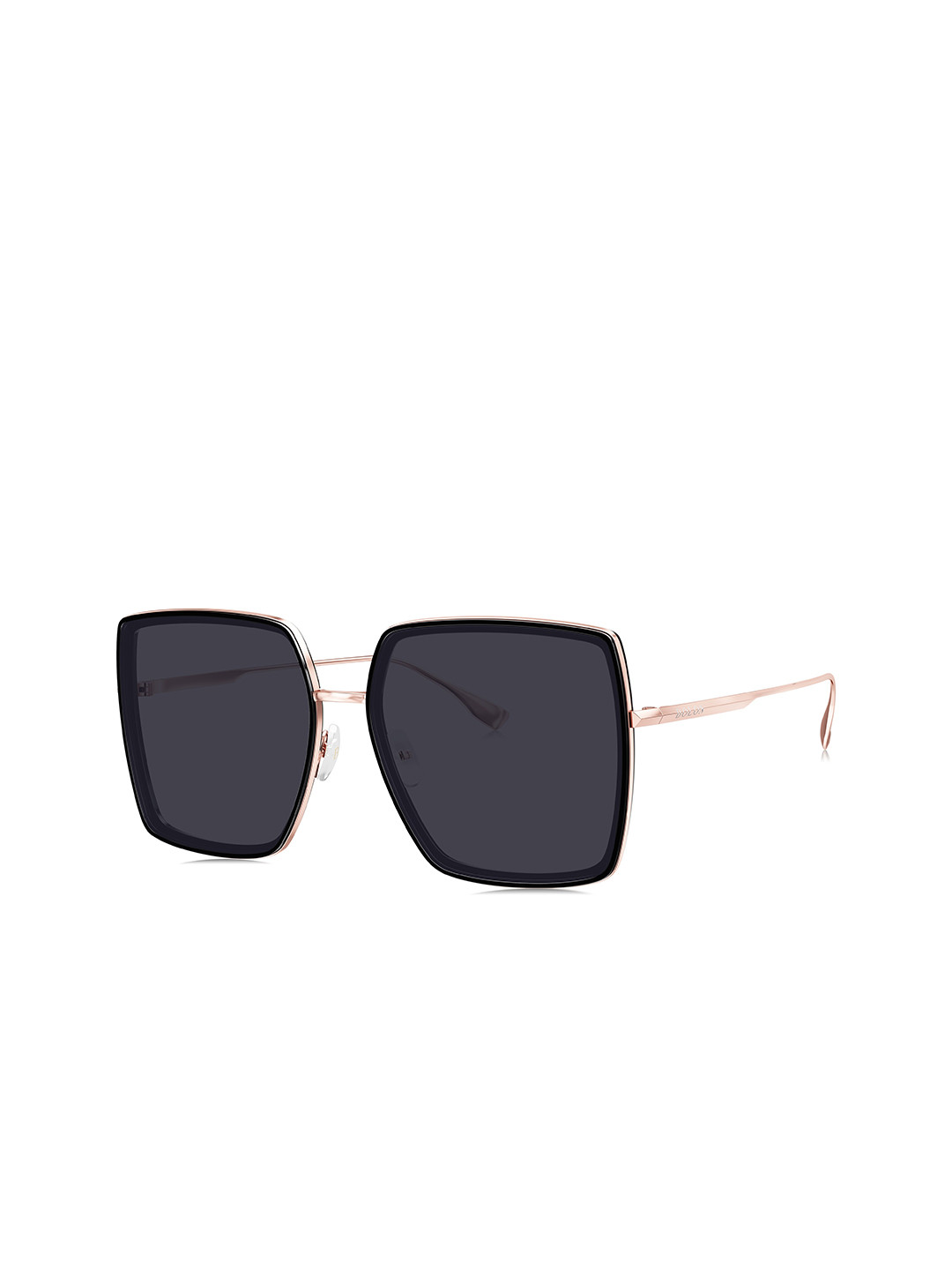 BOLON EYEWEAR Women Purple Lens & Rose Gold-Toned Square Sunglasses with Polarised Lens