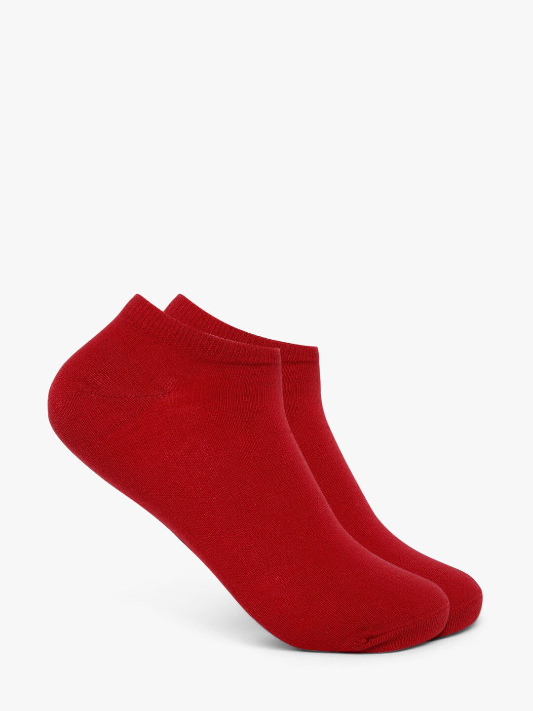 Smarty Pants Women Pack Of 2 Red Solid Ankle-Length  Socks
