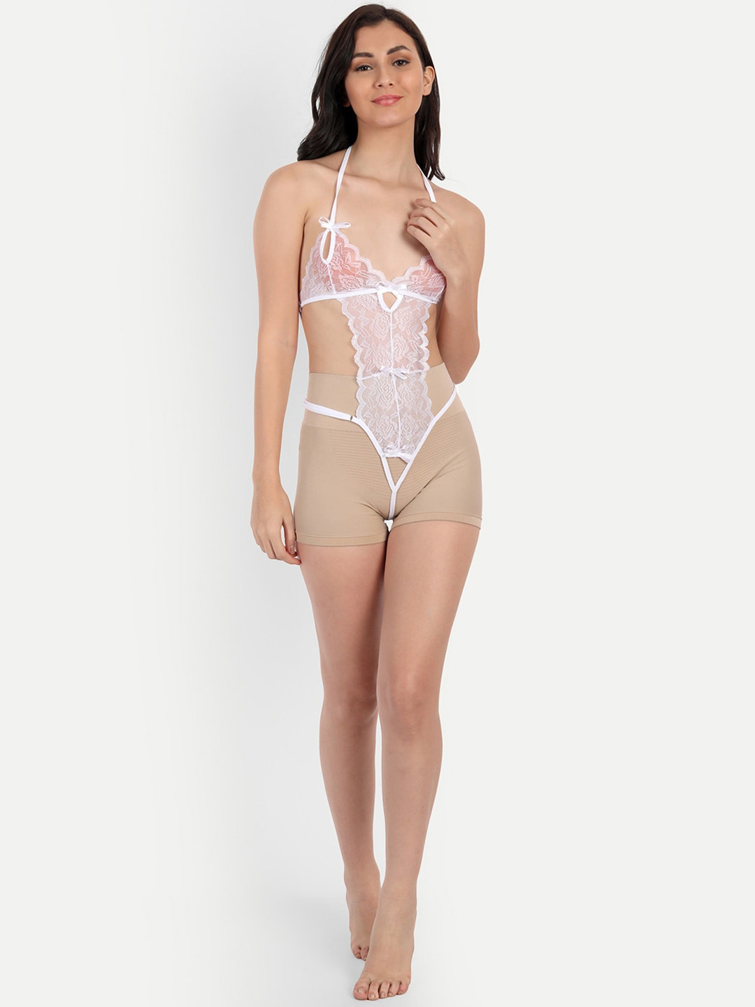 COLOR STYLE Women White Baby Dolls