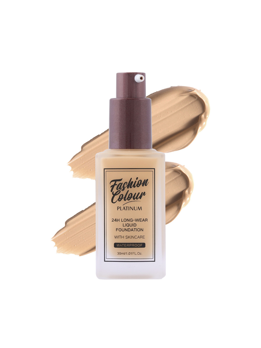 Fashion Colour Platinum 24HR Longwear Matte Liquid Foundation with Skincare 30ml - Khaki