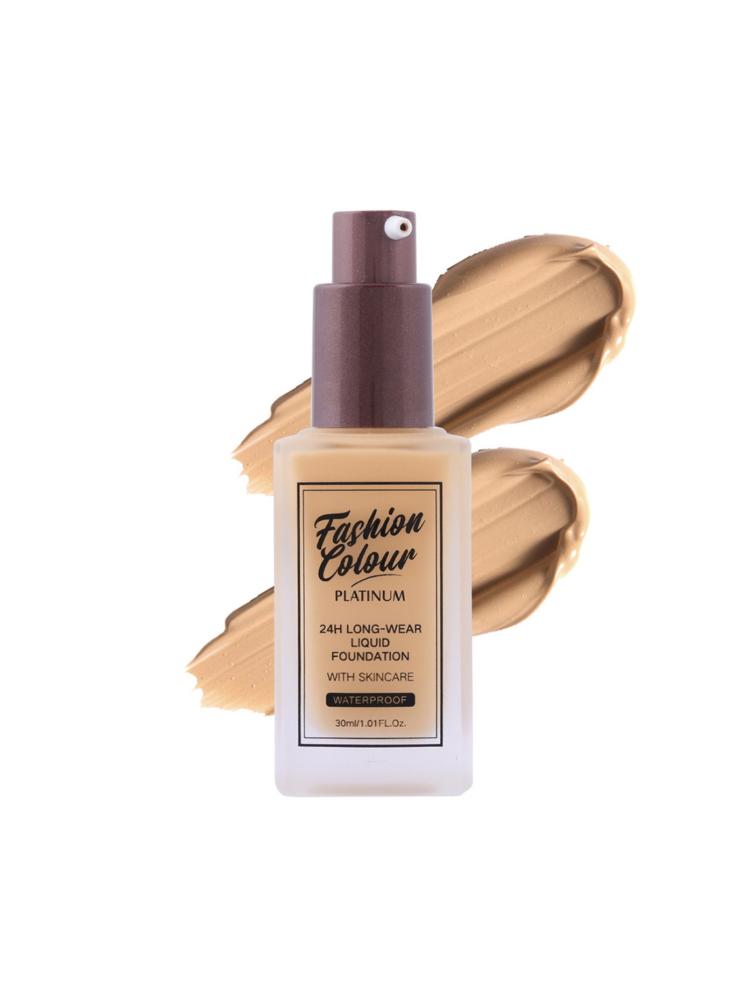 Fashion Colour Platinum 24HR Longwear Matte Liquid Foundation with Skincare 30ml - Amber