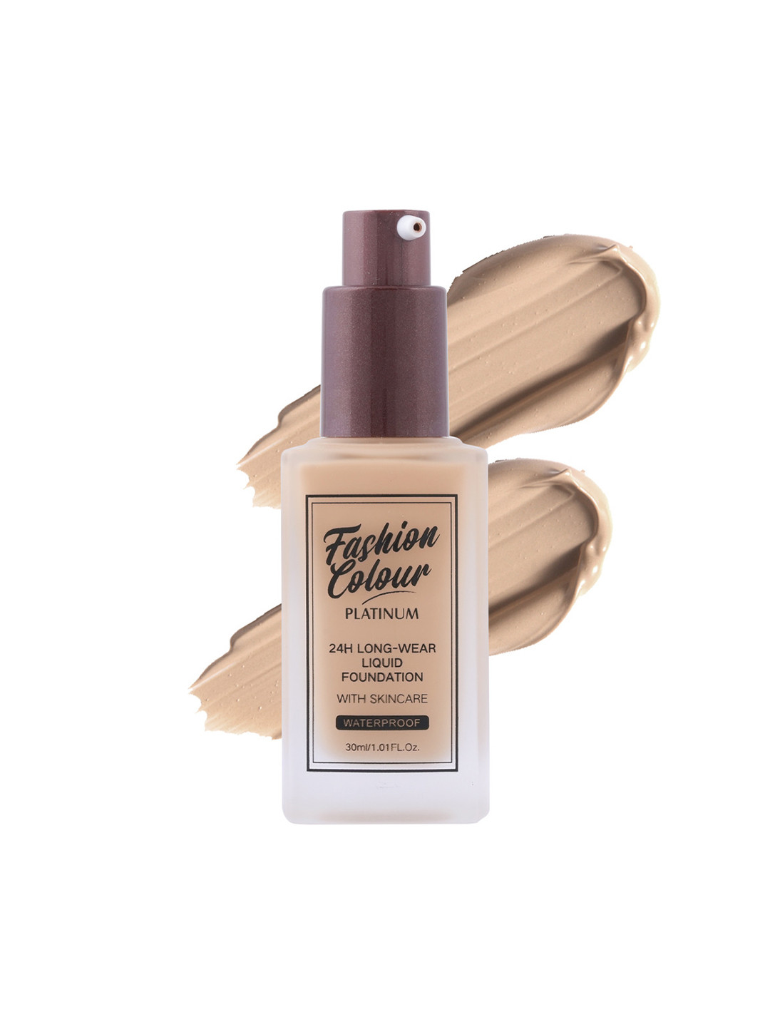 Fashion Colour Platinum 24HR Longwear Matte Liquid Foundation with Skincare 30ml - Nude
