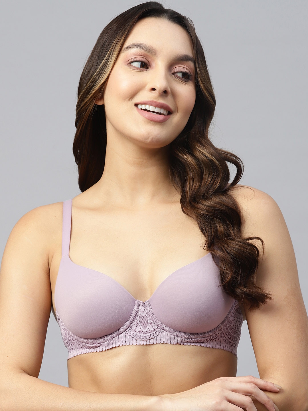 Buy Marks & Spencer Navy Blue & Beige Floral Bra Underwired Lightly Padded  - Bra for Women 19277486