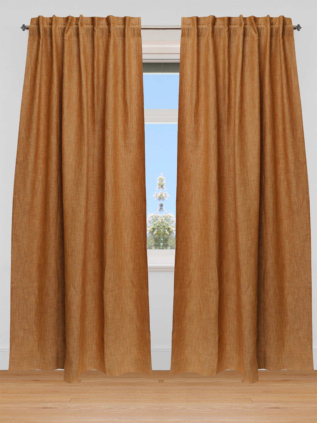 ZEBA Brown Window Curtain