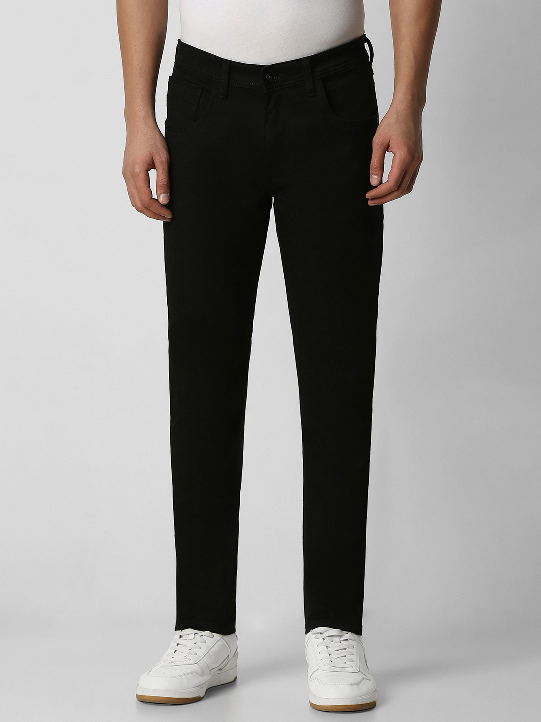 VAN HEUSEN DENIM LABS Men Black Skinny Fit Jeans