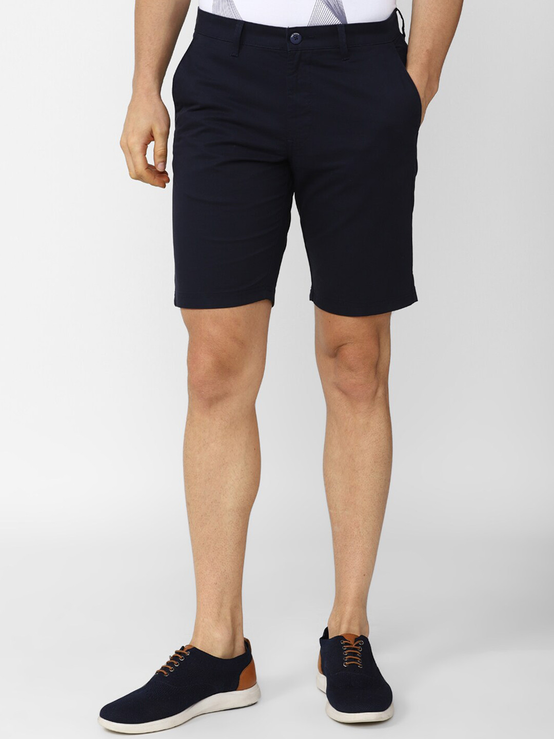 Van Heusen Sport Men Navy Blue Chino Shorts
