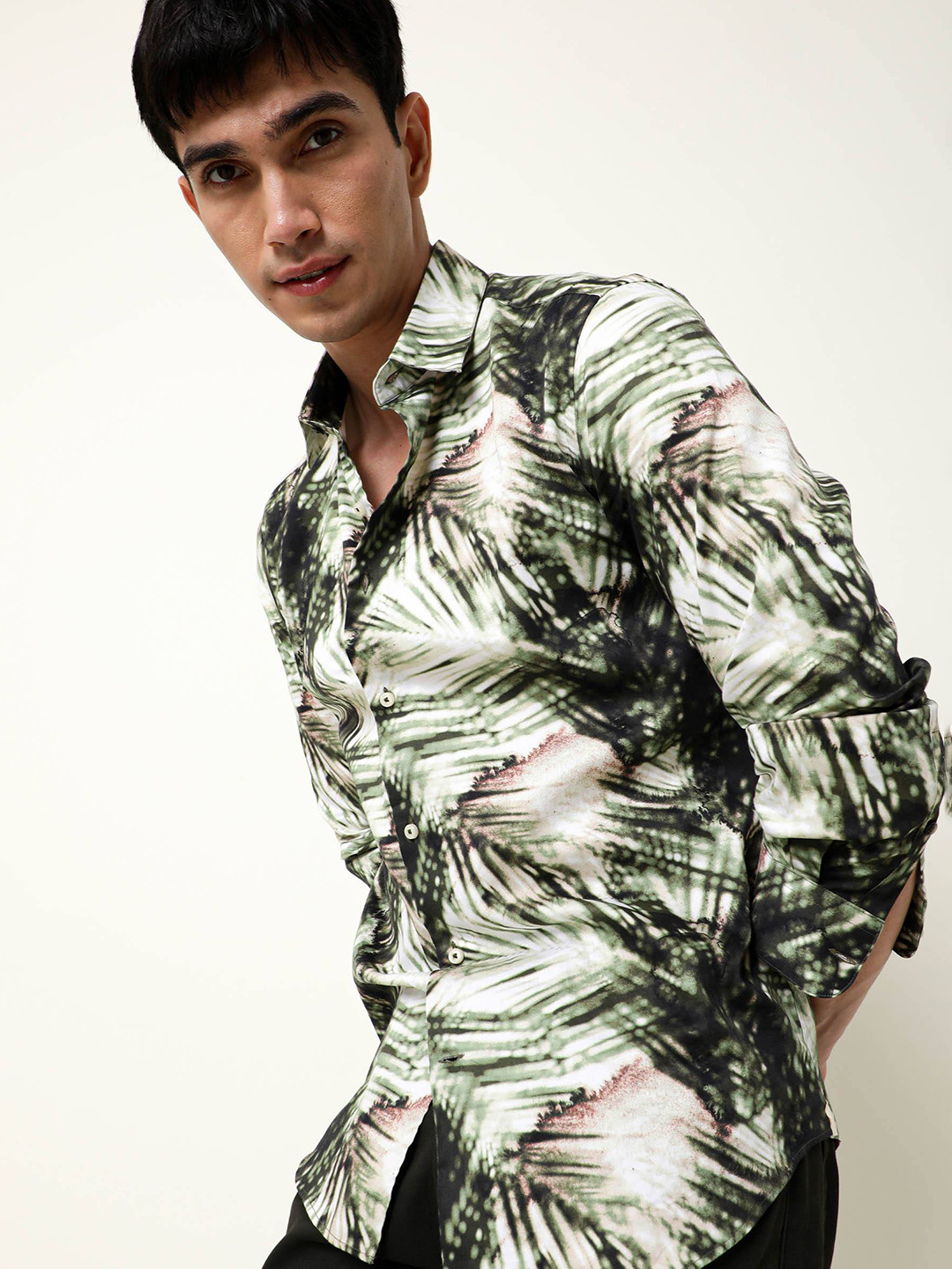 RARE RABBIT Men Civiche Slim Fit Printed Shirt