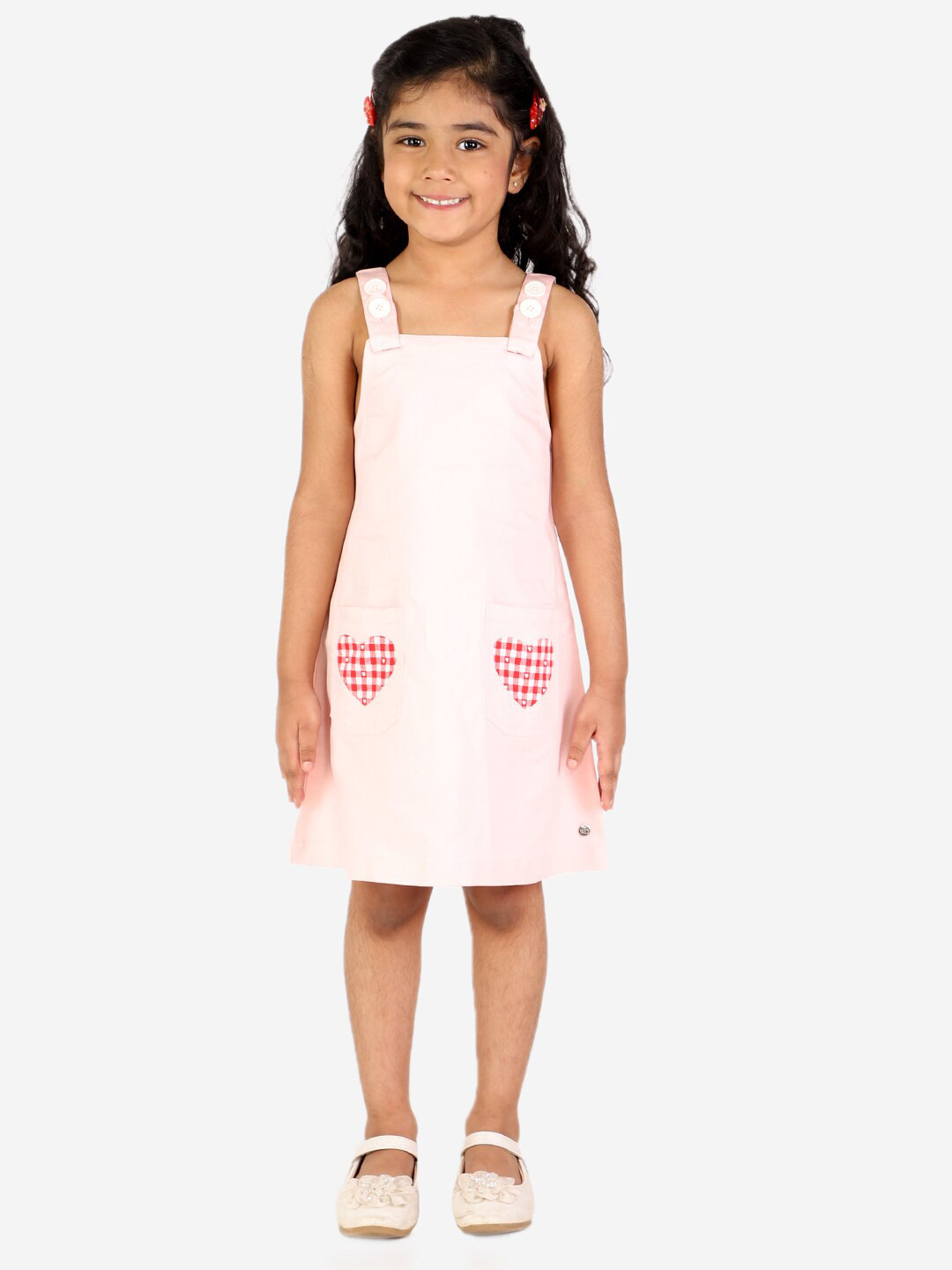 White Dahlia Pink A-Line Dress