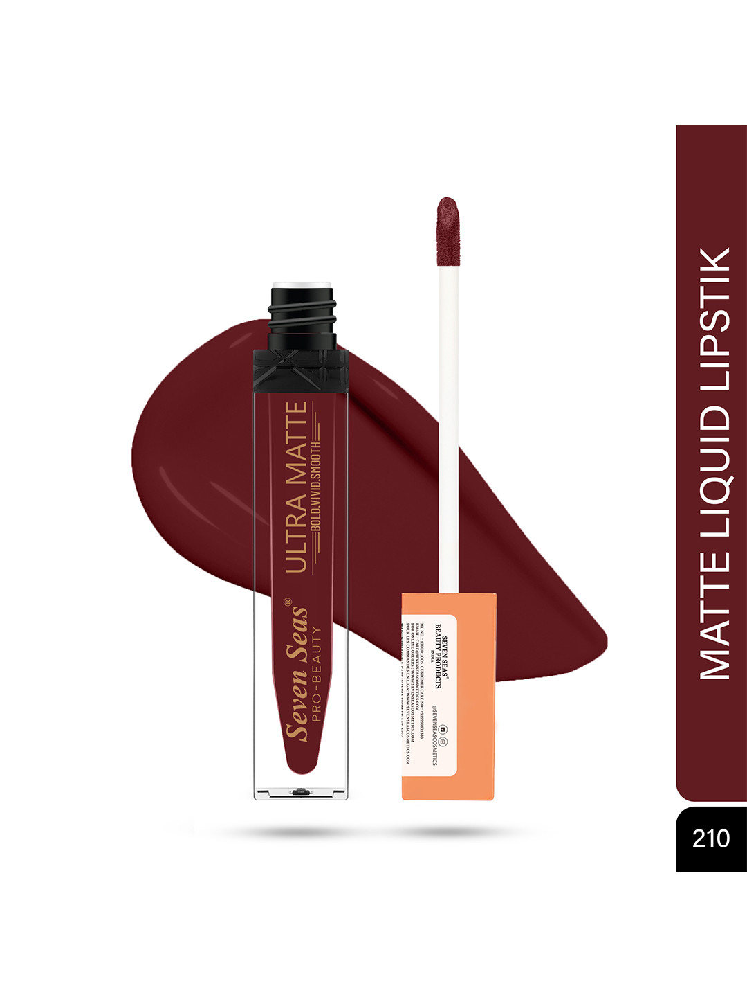 Seven Seas Ultra Matte Bold Vivid Smooth Liquid Lipstick 9 g - Claret