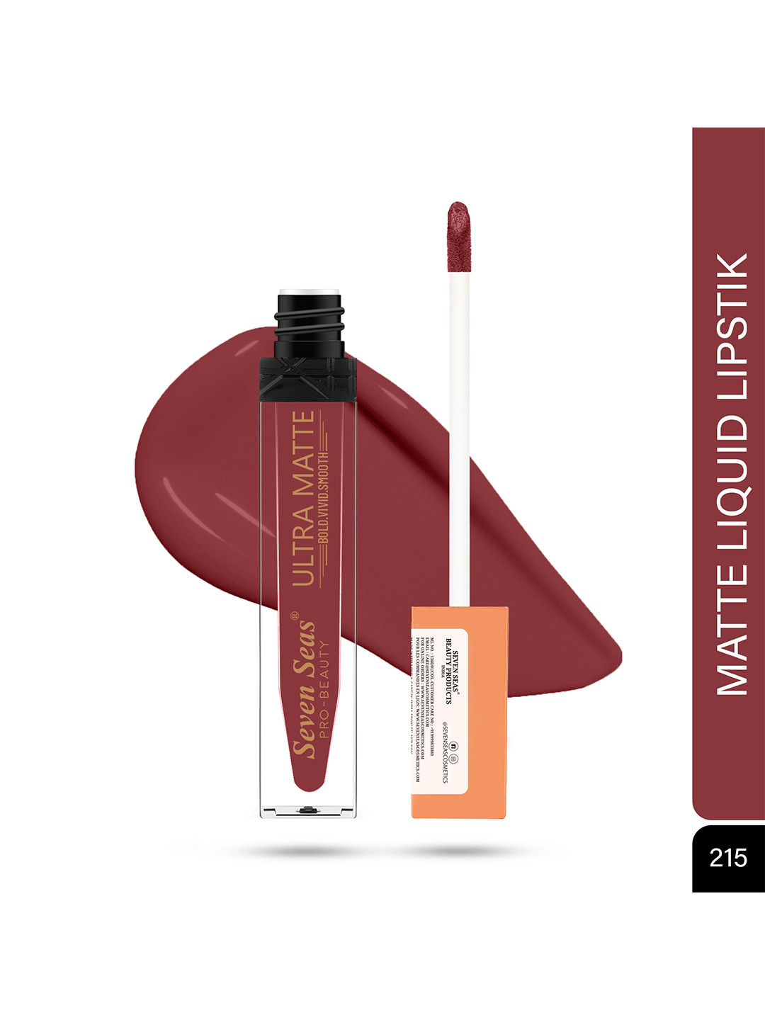 Seven Seas Ultra Matte Bold Vivid Smooth Liquid Lipstick 9 g - Medium Carmine