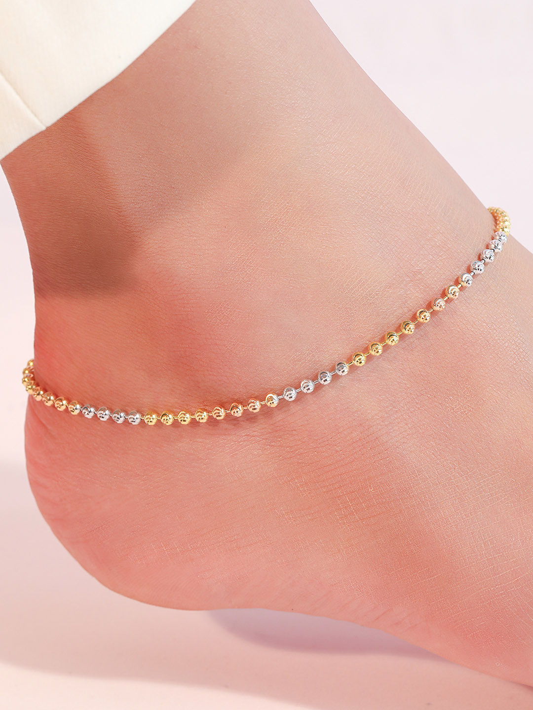 Zavya 925 Sterling Silver Gold-Plated Anklet
