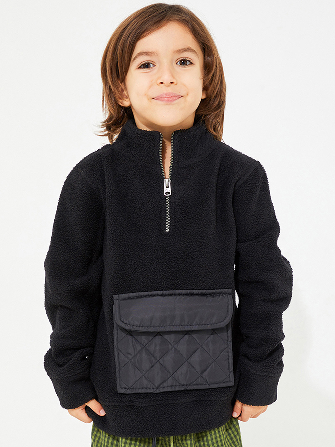 Cherry Crumble Boys Black Sweatshirt