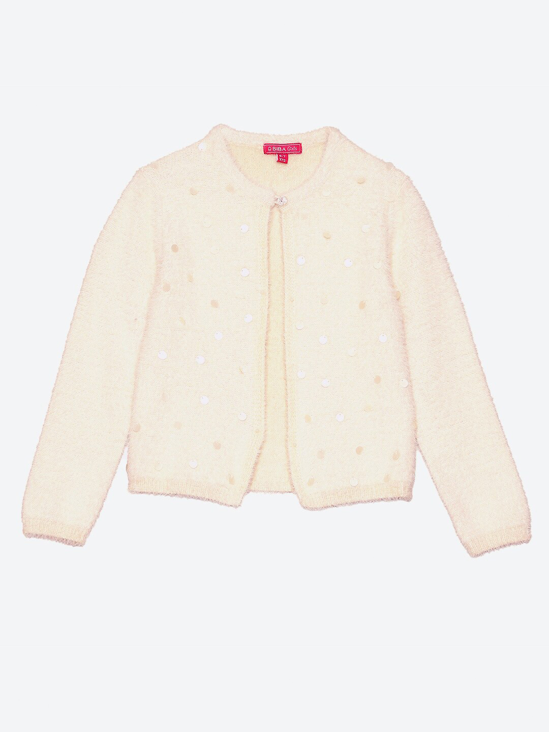 Biba Girls Cream-Coloured Sweater