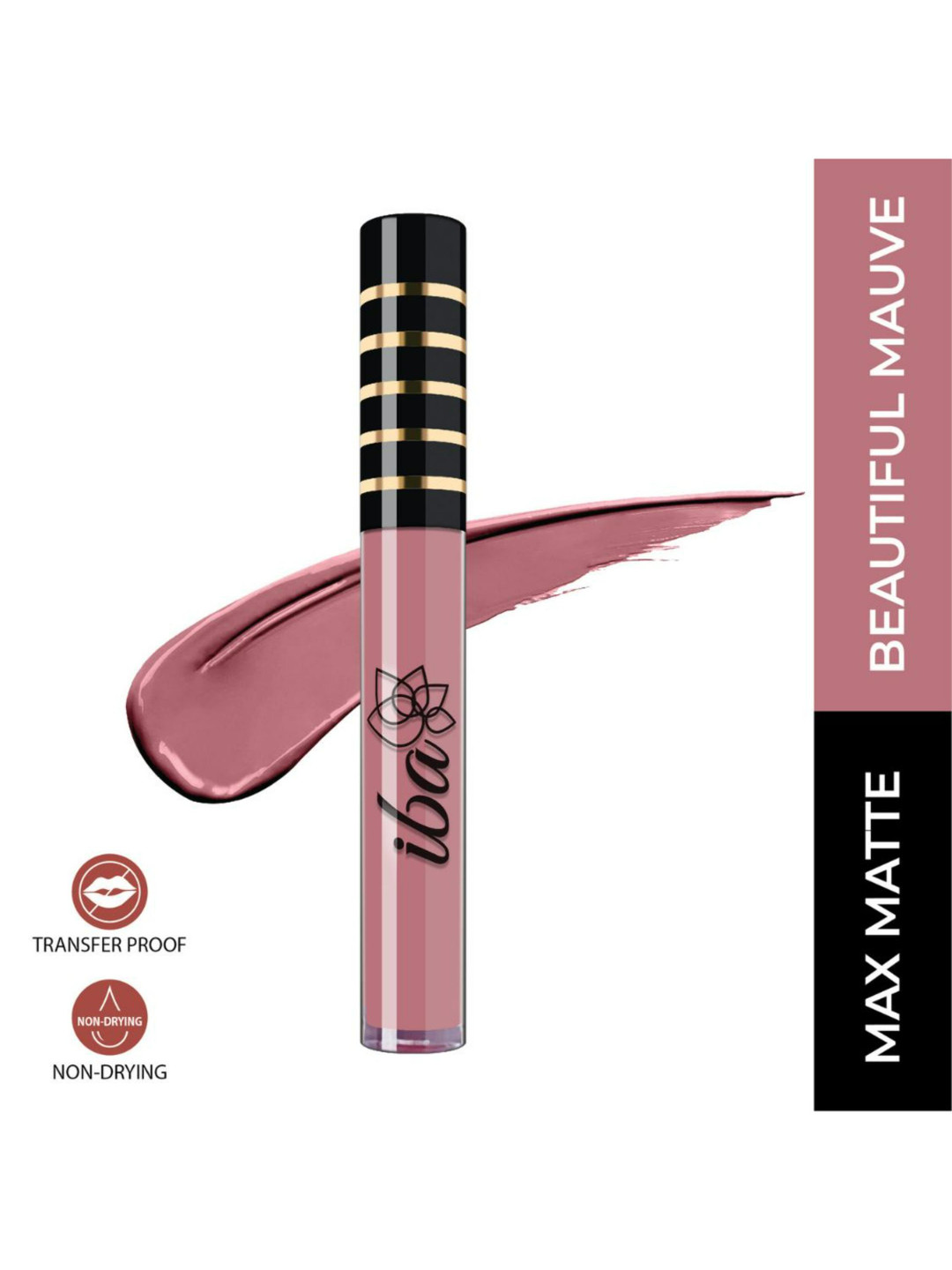 Iba Maxx Matte Liquid Lipstick Beautiful Mauve- 2.6 ml
