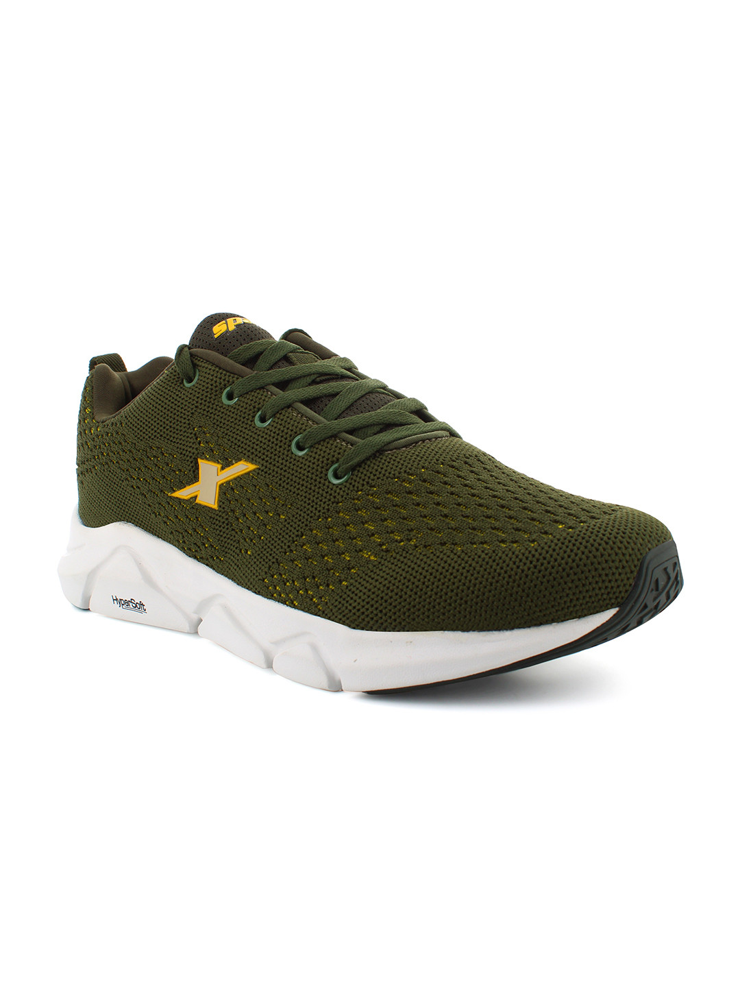 Sparx Men Olive Green Mesh Running Non-Marking Shoes