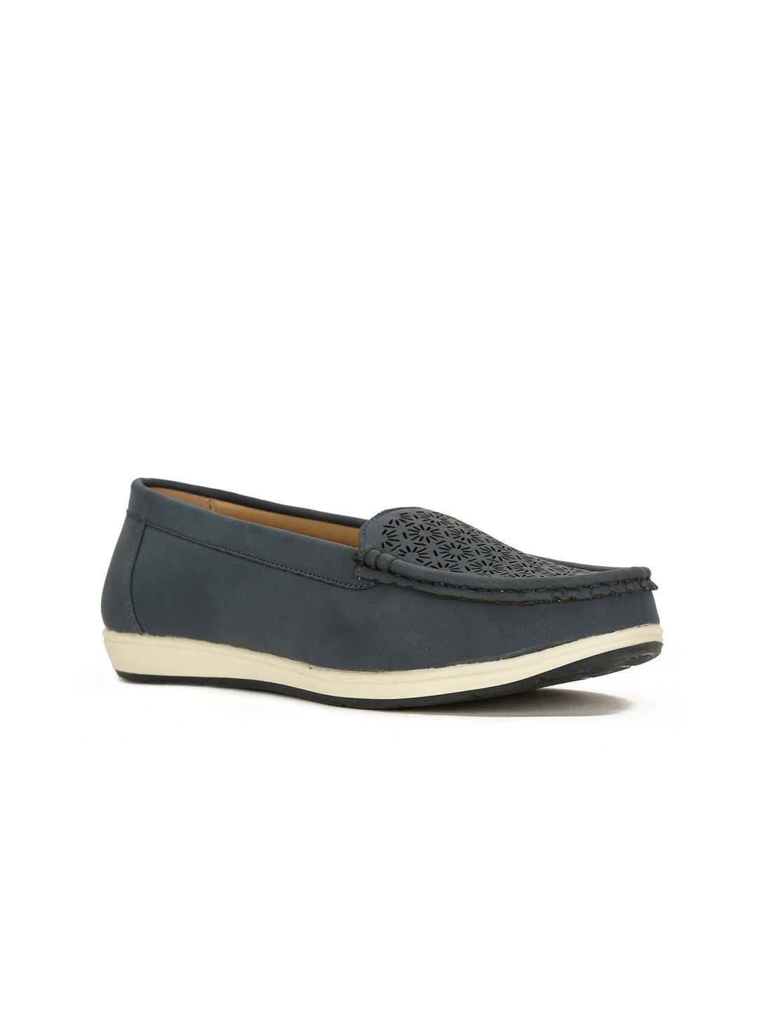 Bata Women Blue Textured Slip-On Sneakers