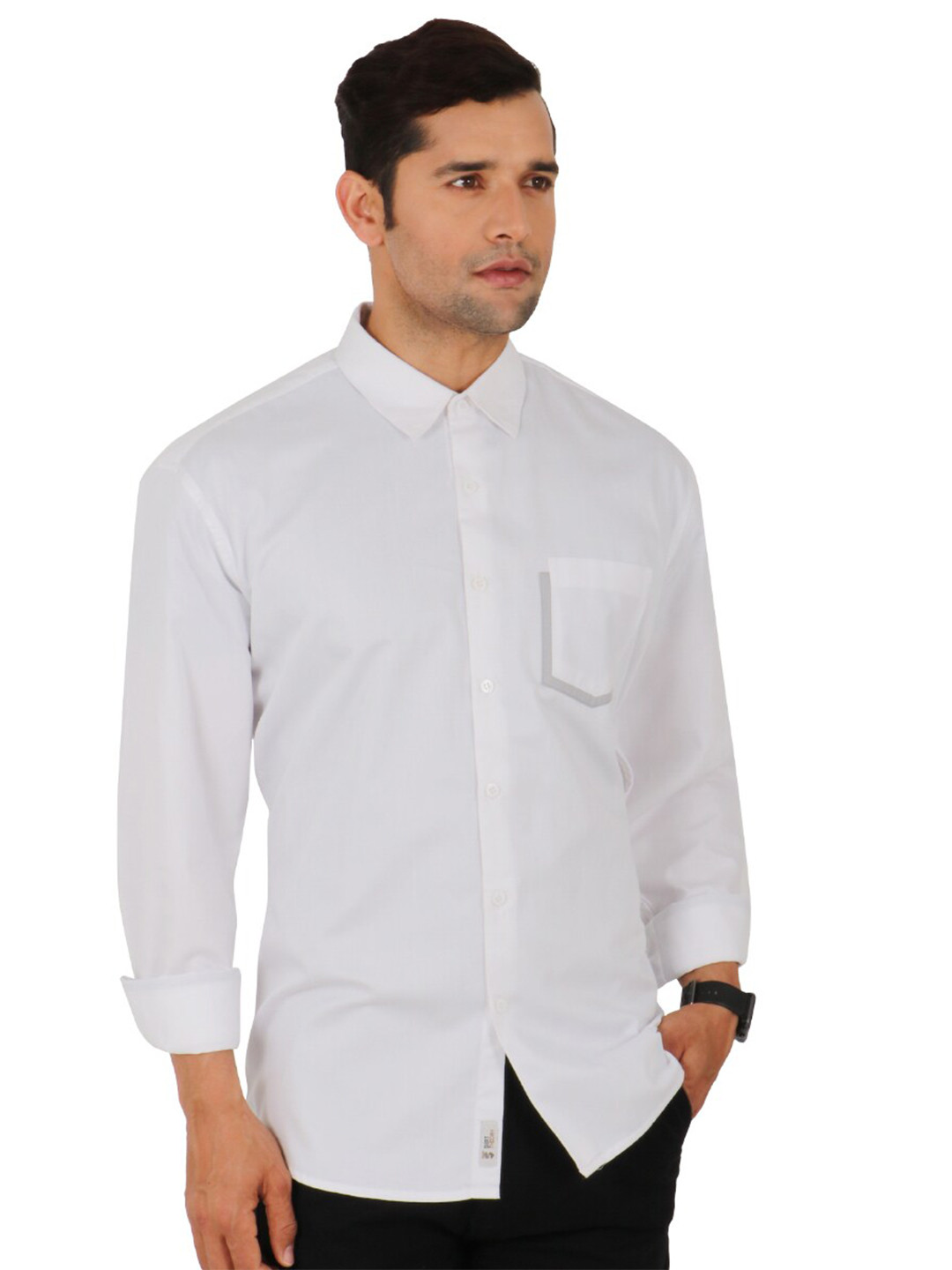 SHIRT THEORY Men White Casual Shirt