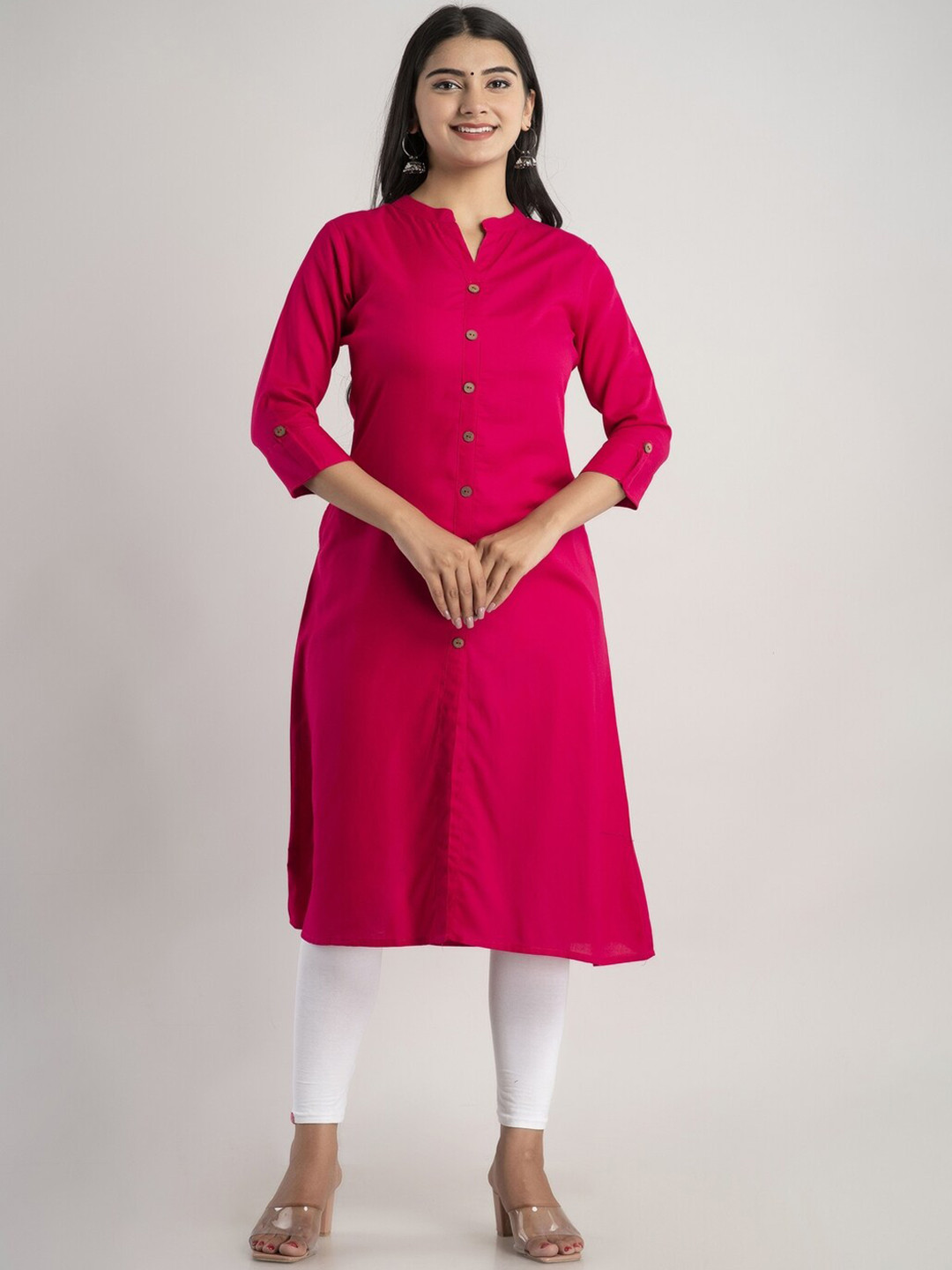 MAUKA Women Pink Kurta