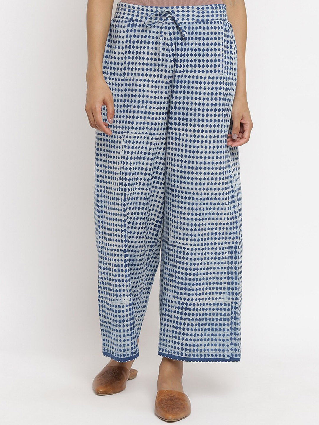Folk Song  Folksong Collection Women Grey Checked Trousers