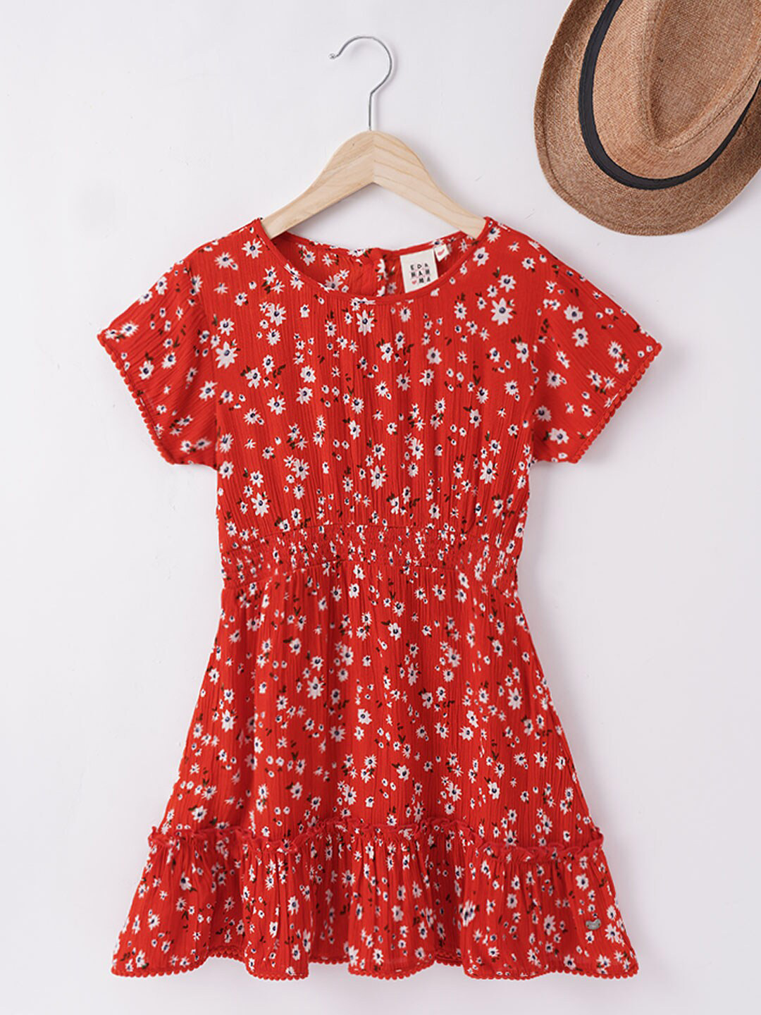 Ed-a-Mamma Red Floral Dress