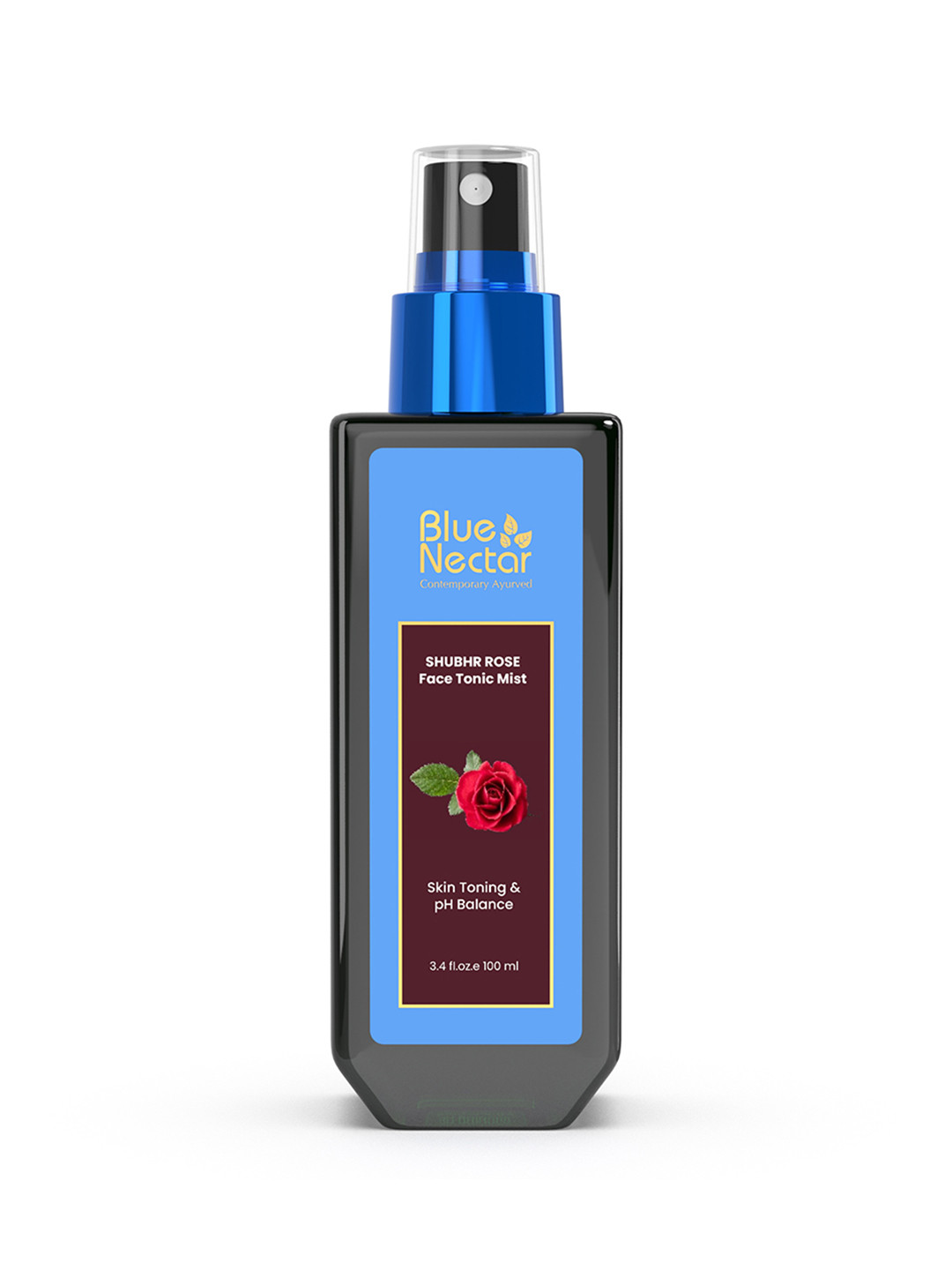 Blue Nectar Shubhr Steam Distilled Rose Toner Water & Face Tonic Mist - 100 ml