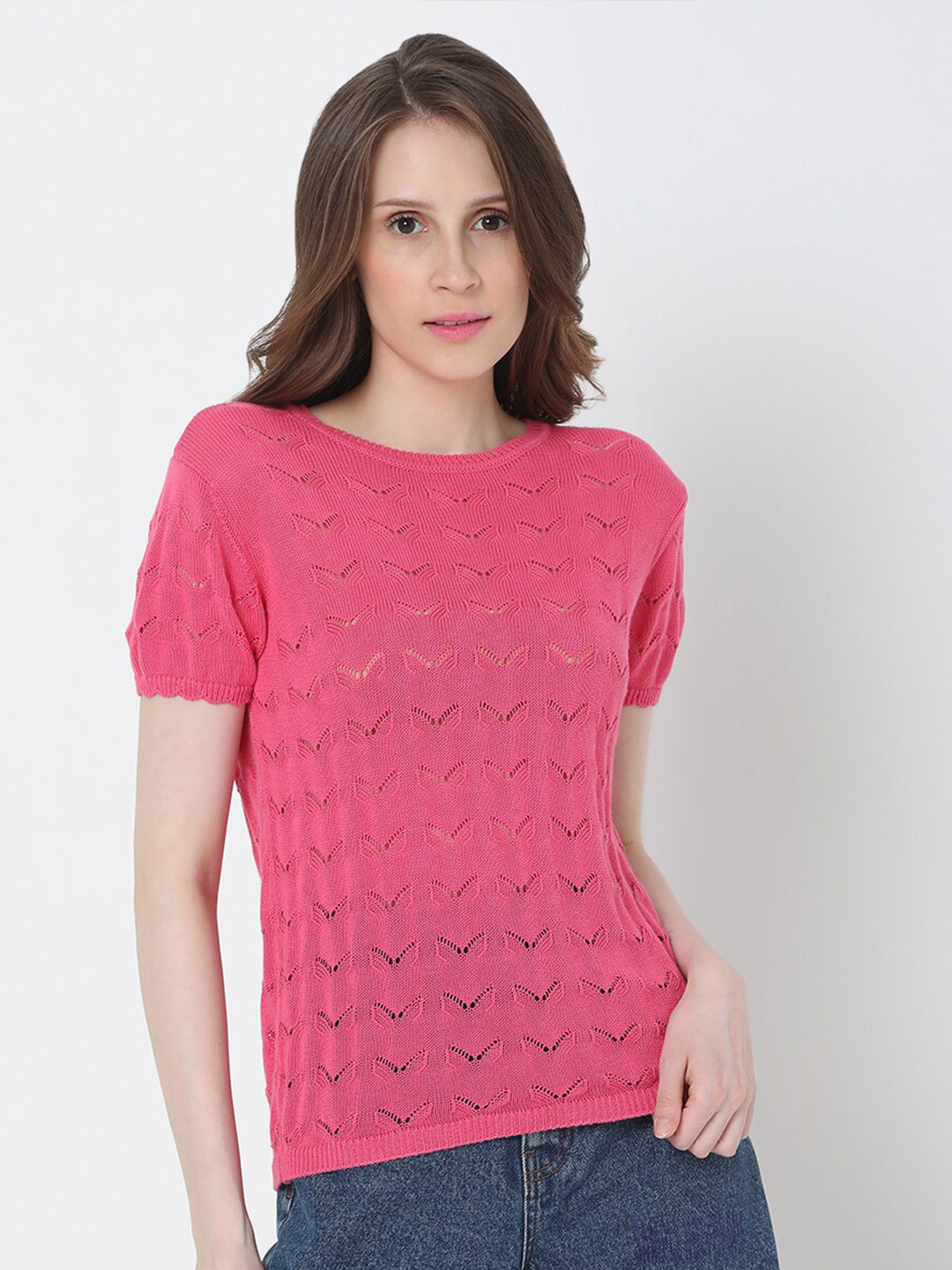 Vero Moda women Pink knitted Top