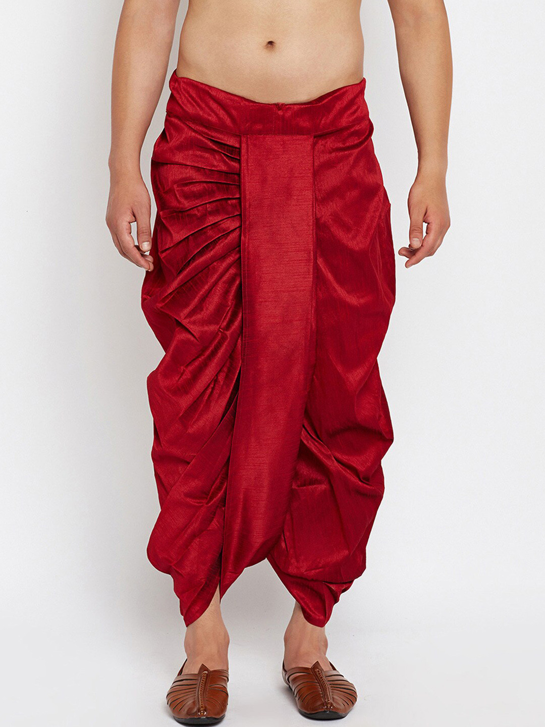 ROYAL KURTA Men Red Solid Dhoti Pants