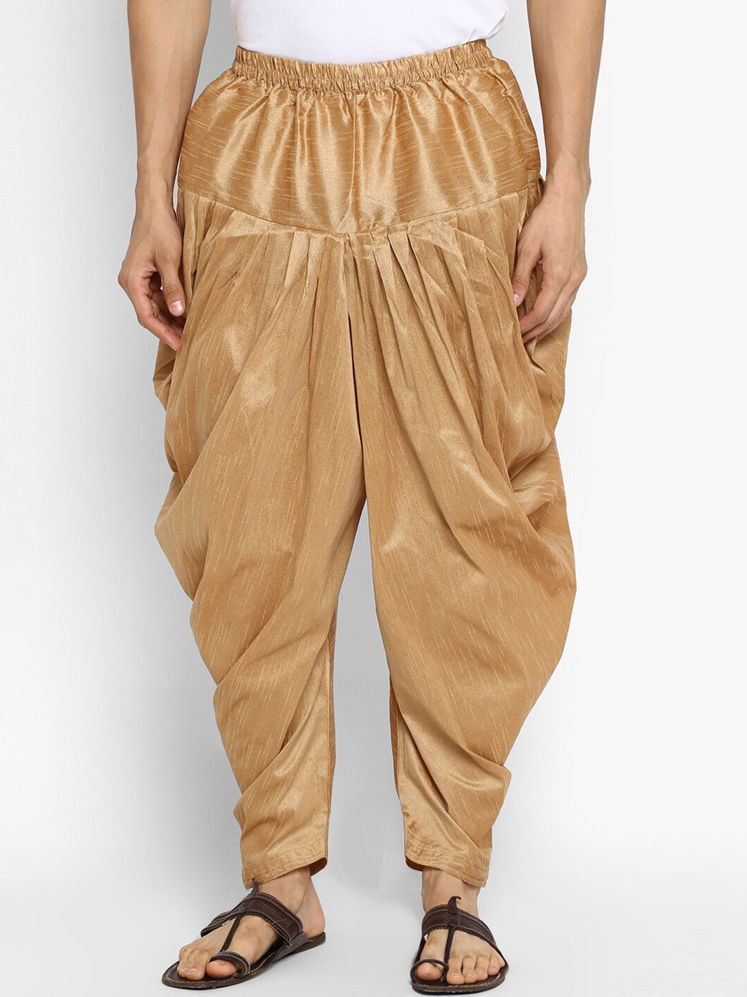 ROYAL KURTA Men Bronze Coloured Solid Loose-Fit Salwar