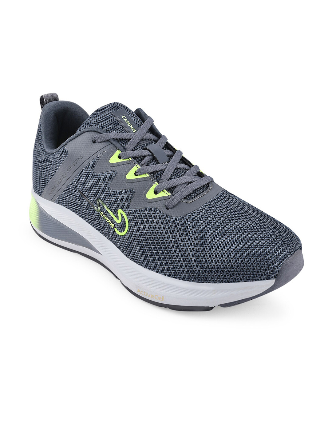 Campus Men CAMP-XMEN Grey Mesh Running Shoes