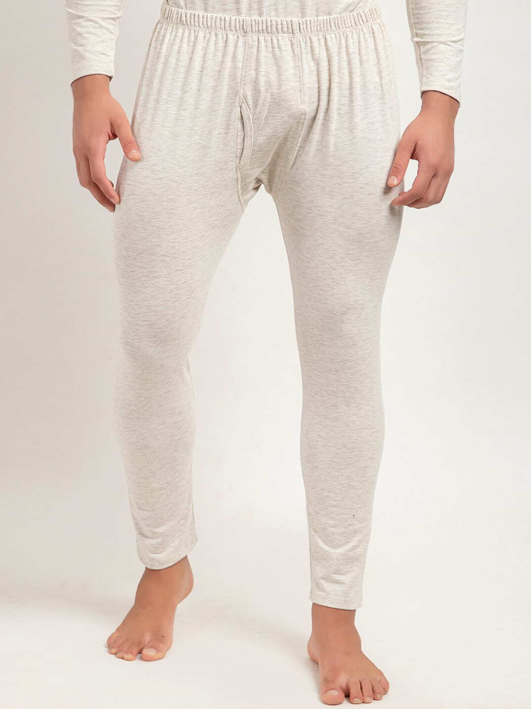 ARMISTO Men Off White Quilted Winter Thermal Bottoms