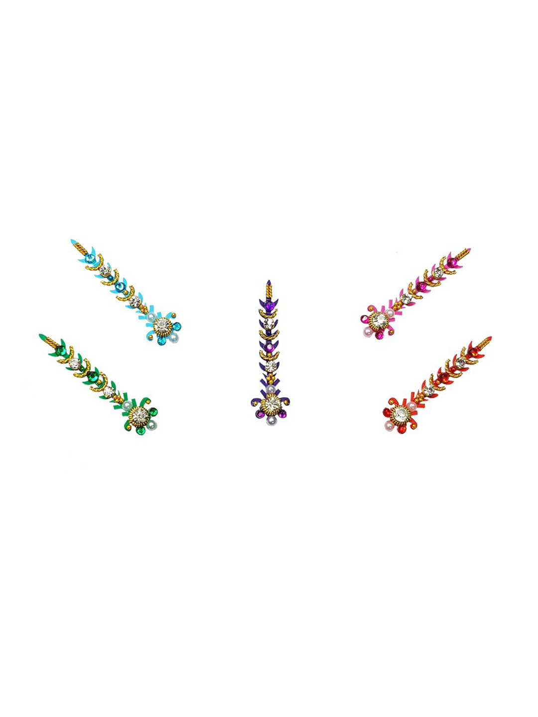 Comet Busters Set of 5 Multicoloured Bindis