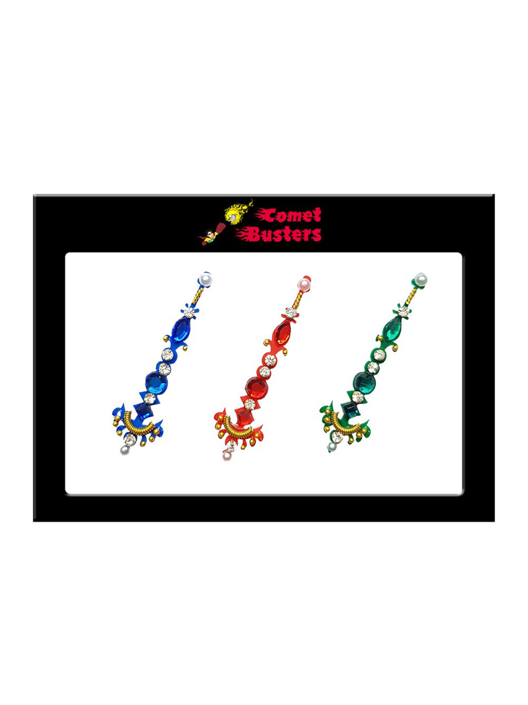 Comet Busters Set Of 3 Bindi Sindoor