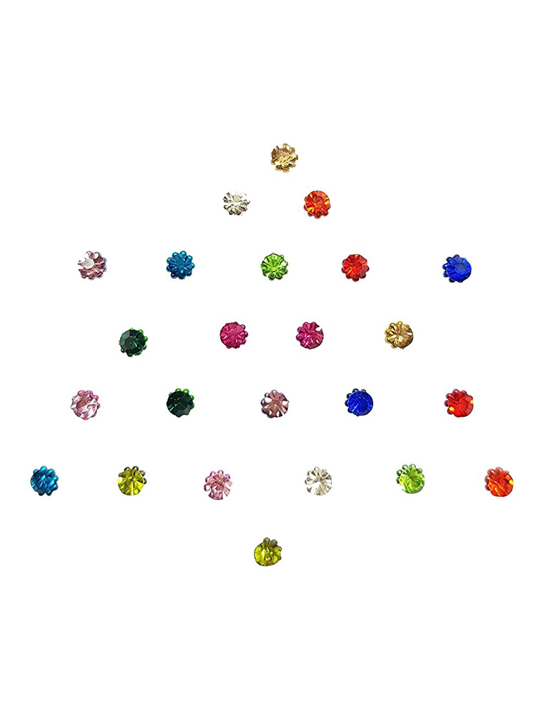 Comet Busters 24 Pcs Multicoloured Small Round Shape Bindi