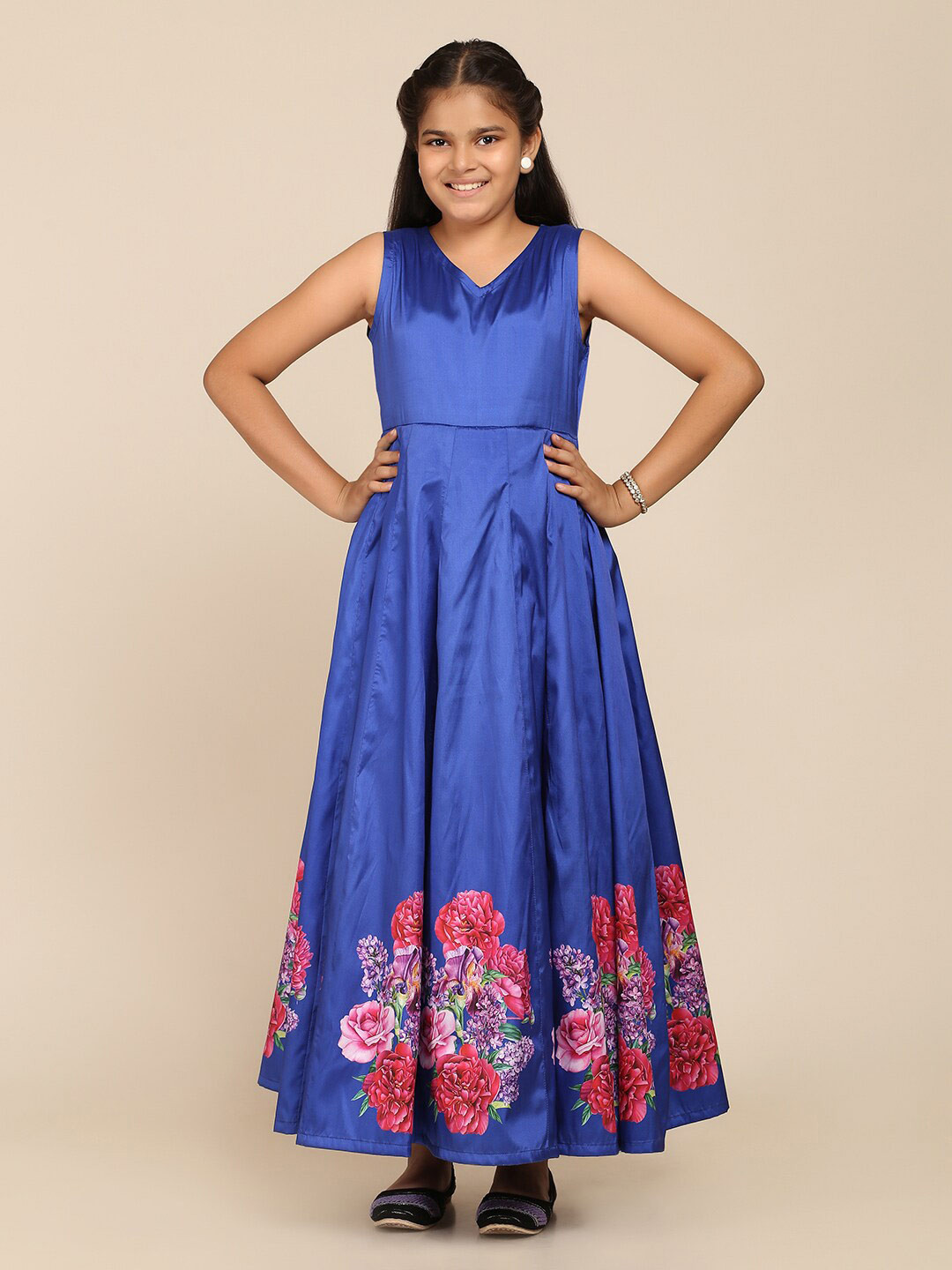 Bitiya by Bhama Blue Floral Maxi Dress