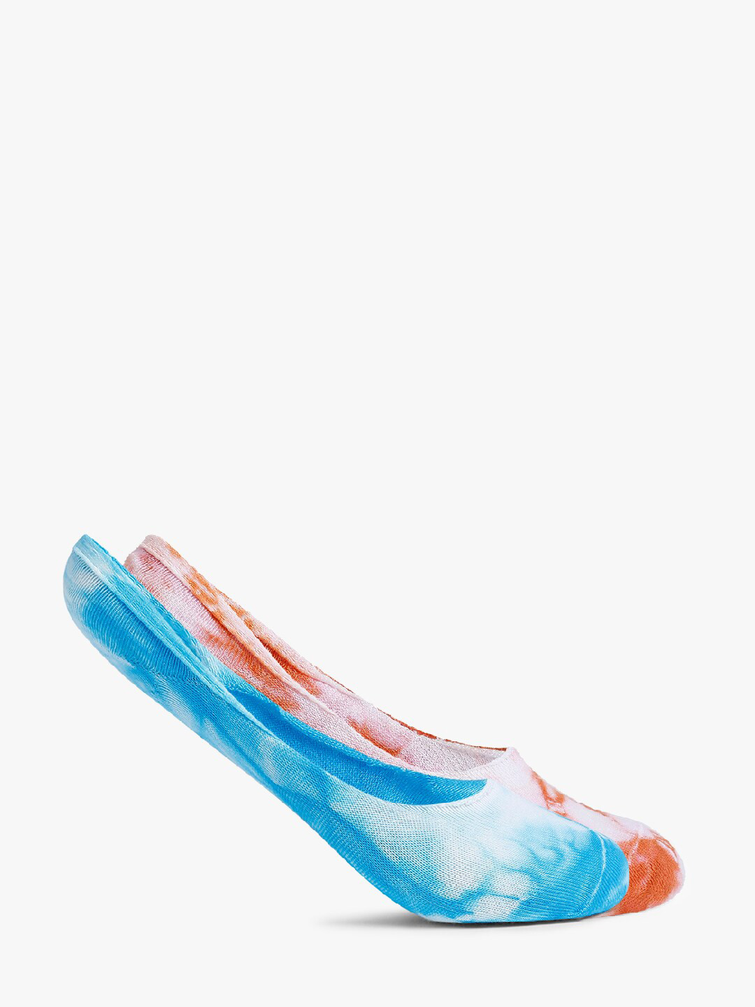 Smarty Pants Women Pack Of 2 Assorted Coloured Tie & Dye Shoe Liner Cotton Socks