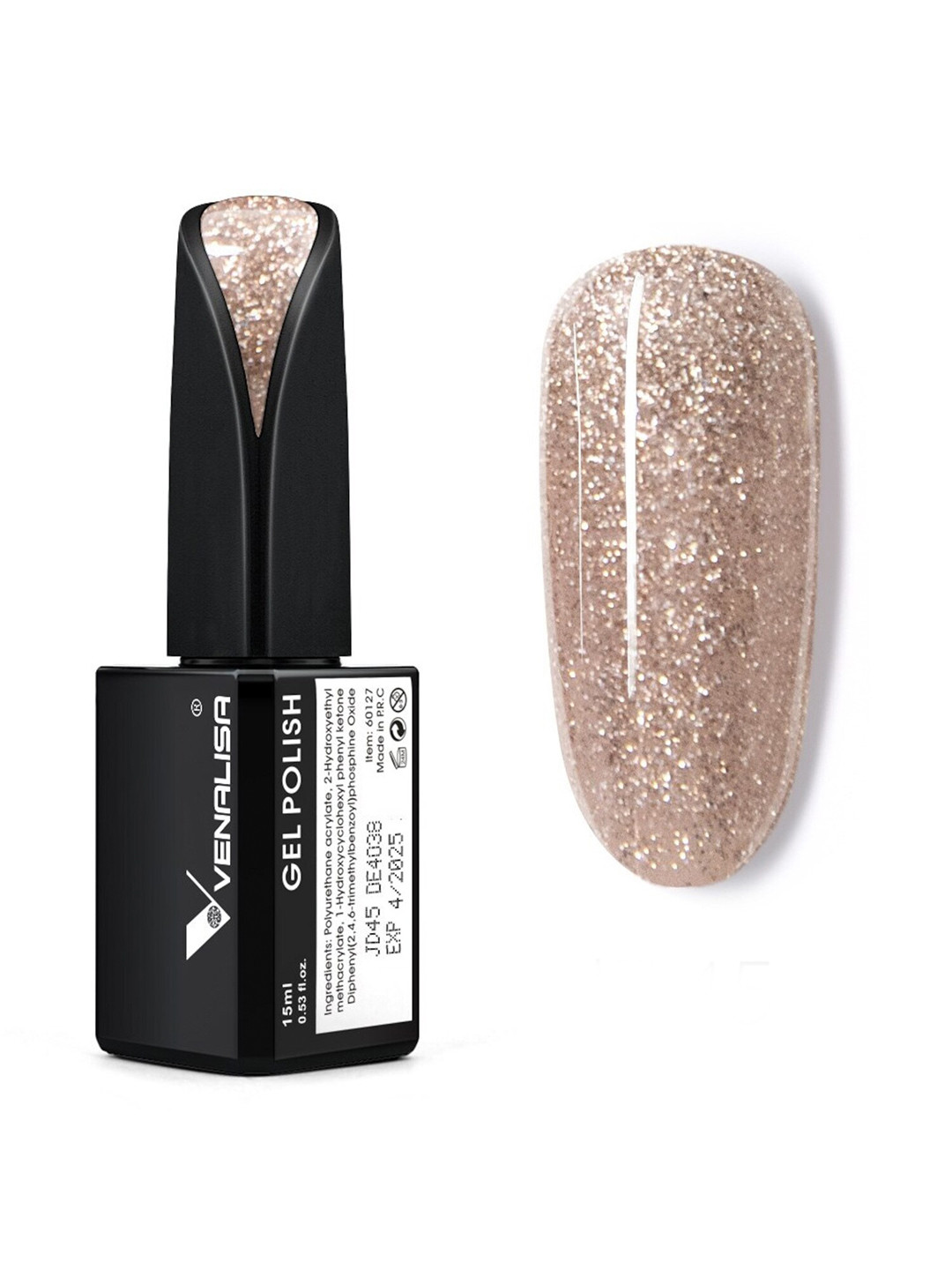 VENALISA Soak Off UV & LED French Gel Camouflage Gel Nail Polish 15 ml - Shade JD45