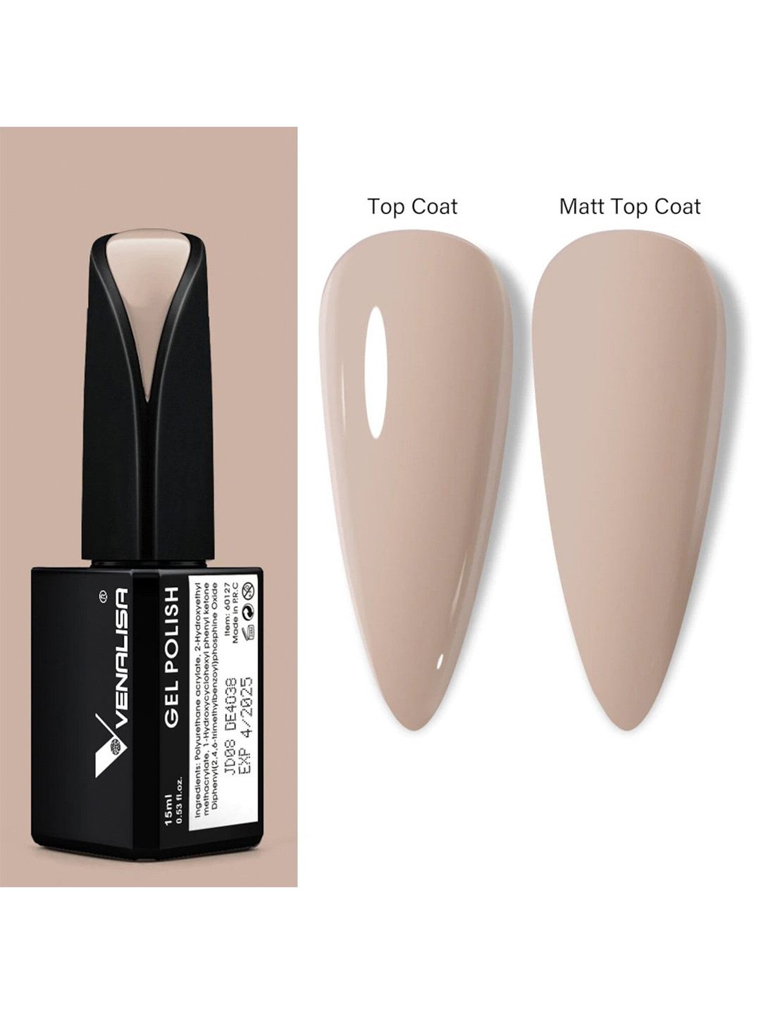 VENALISA Nude-Coloured UV Gel Nail Polish - 15ml