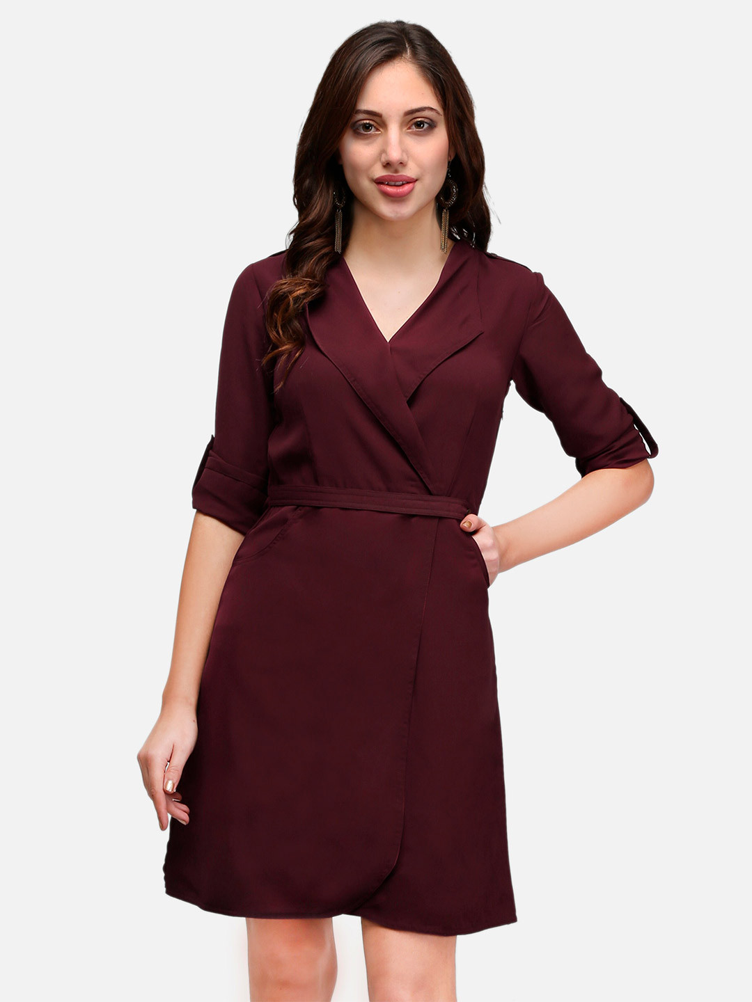 V&M Brown Crepe Dress