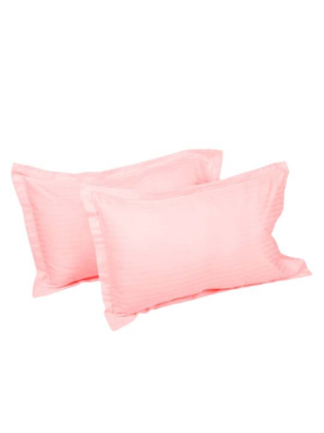 Sleeping Owls- because your sleep matters Set Of 2 Peach-Coloured Pillow Covers