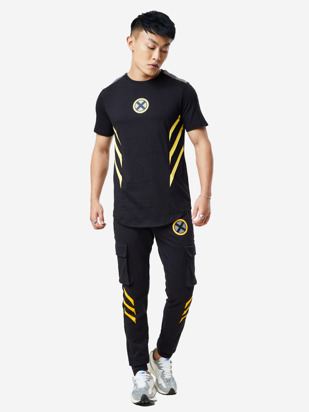 The Souled Store Men Black Wolverine Printed Co-Ords